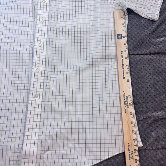 Brooks Brothers Mens Slim Fit Supima Cotton Plaid Short Sleeve Shirt 165 - Picture 5 of 9